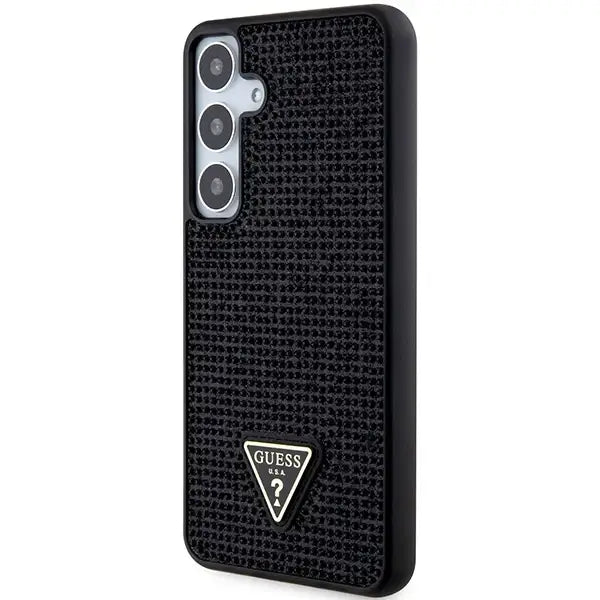 Guess Rhinestone Triangle case for Samsung Galaxy S24+ - black - Cell phone cases and covers<<<HurtelXML