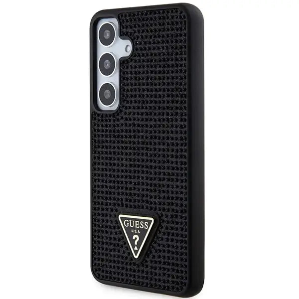 Guess Rhinestone Triangle case for Samsung Galaxy S24 - black - Cell phone cases and covers<<<HurtelXML