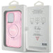 Guess Ring Stand Script Glitter MagSafe case for iPhone 15 Pro Max - pink - Cell phone cases and covers<<<HurtelXML