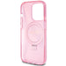 Guess Ring Stand Script Glitter MagSafe case for iPhone 15 Pro - pink - Cell phone cases and covers<<<HurtelXML