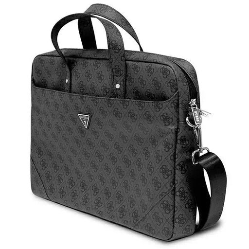 Guess Saffiano 4G Triangle Logo bag for a 16’’ laptop - black - Laptop bags<<<HurtelXML
