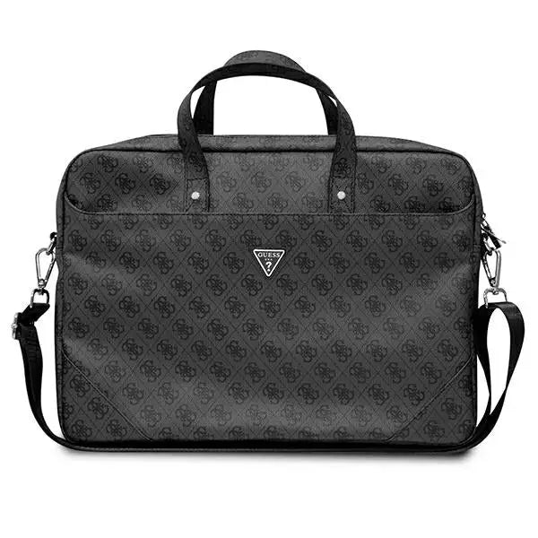 Guess Saffiano 4G Triangle Logo bag for a 16’’ laptop - black - Laptop bags<<<HurtelXML