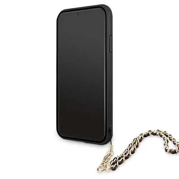 Guess Saffiano Chain case for iPhone 11 6.1’’ / Xr - black - Cell phone cases and covers<<<HurtelXML