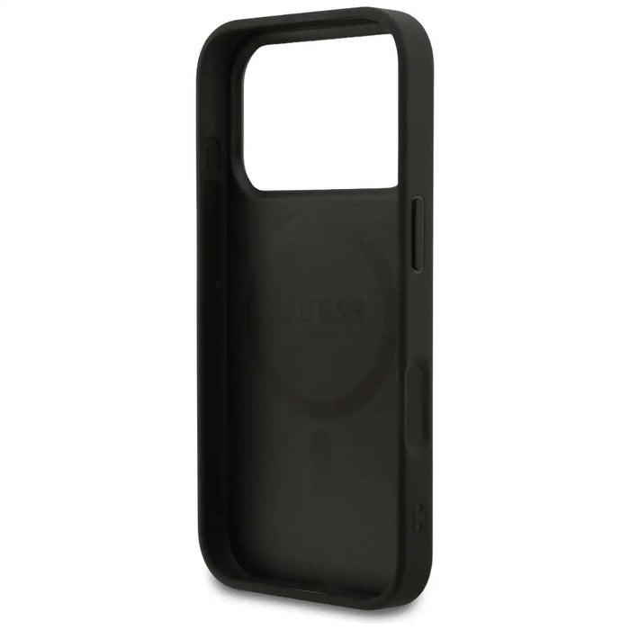 Guess Saffiano Classic Logo MagSafe Case for iPhone 17 Pro - Black - Cell phone cases and covers<<<HurtelXML