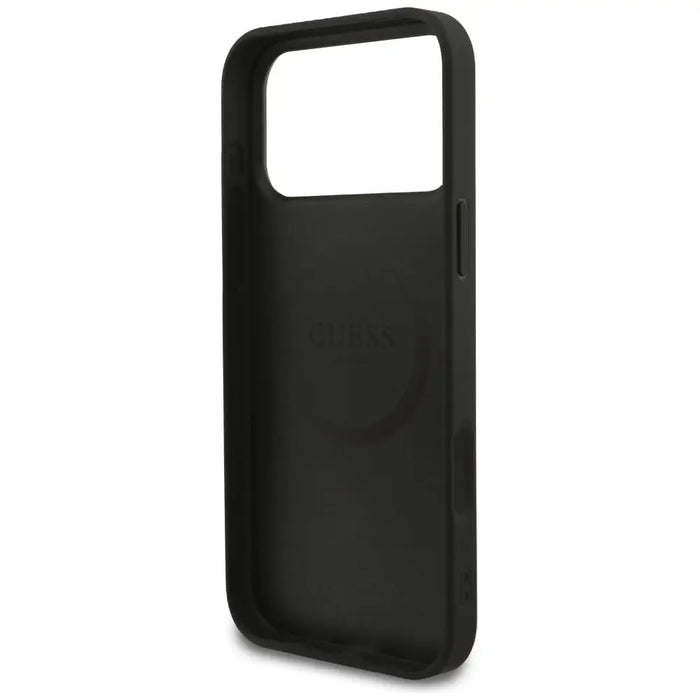 Guess Saffiano Classic Logo MagSafe Case for iPhone 17 Pro Max - Black - Cell phone cases and covers<<<HurtelXML