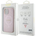 Guess Saffiano MagSafe case for iPhone 15 Plus - pink - Cell phone cases and covers<<<HurtelXML