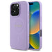 Guess Saffiano MagSafe iPhone 16 Pro Max Case - Purple - Cell phone cases and covers<<<HurtelXML
