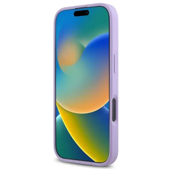 Guess Saffiano MagSafe iPhone 16 Pro Max Case - Purple - Cell phone cases and covers<<<HurtelXML