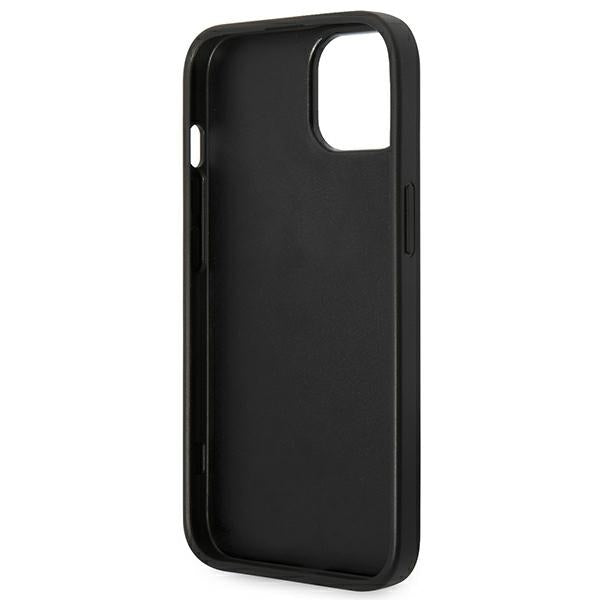 Guess Saffiano Strap Case for iPhone 14 Plus - Black - Cell phone cases and covers<<<HurtelXML