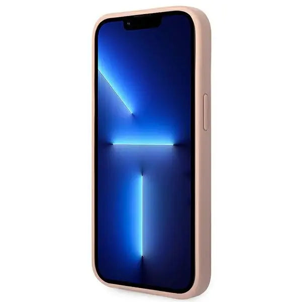 Guess Saffiano Strap Case for iPhone 14 Plus - Pink - Cell phone cases and covers<<<HurtelXML