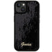 Guess Sequin Script Metal case for iPhone 14 / 15 / 13 - black - Cell phone cases and covers<<<HurtelXML