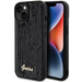 Guess Sequin Script Metal case for iPhone 15 - black - Cell phone cases and covers<<<HurtelXML
