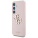 Guess Silicone Big 4G Logo Bottom Script Case for Samsung Galaxy S25 - Pink - Cell phone cases and covers<<<HurtelXML