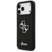 Guess Silicone Big 4G Script Case for iPhone 17 Pro Max - Black - Cell phone cases and covers<<<HurtelXML