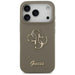 Guess Silicone Big 4G Script Case for iPhone 17 Pro Max - Brown - Cell phone cases and covers<<<HurtelXML