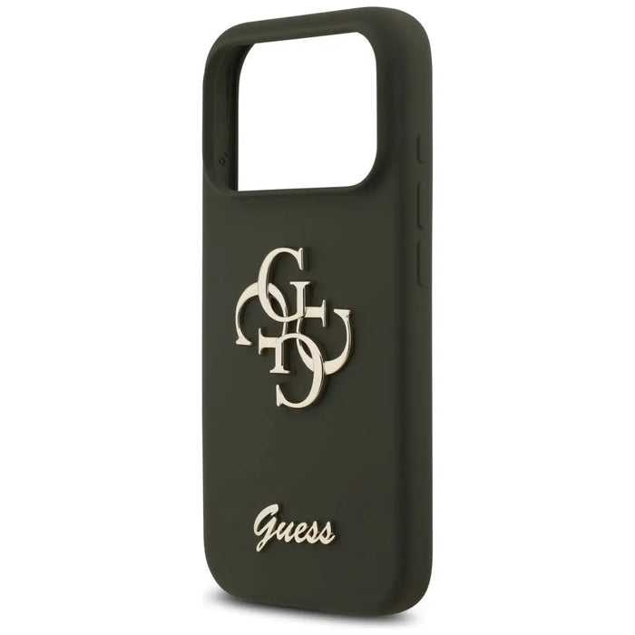 Guess Silicone Big 4G Script Case for iPhone 17 Pro Max - Green - Cell phone cases and covers<<<HurtelXML