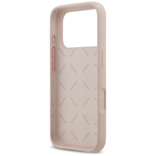 Guess Silicone Big 4G Script Case for iPhone 17 Pro - Pink - Cell phone cases and covers<<<HurtelXML