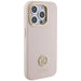 Guess Silicone Logo Strass 4G case for iPhone 15 Pro - light pink - Cell phone cases and covers<<<HurtelXML