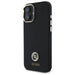 Guess Silicone Logo Strass 4G Case for iPhone 16 - Black - Cell phone cases and covers<<<HurtelXML