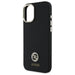 Guess Silicone Logo Strass 4G Case for iPhone 16 - Black - Cell phone cases and covers<<<HurtelXML