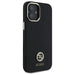 Guess Silicone Logo Strass 4G Case for iPhone 16 - Black - Cell phone cases and covers<<<HurtelXML