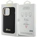 Guess Silicone Script Metal Logo & Frame case for iPhone 15 Pro - black - Cell phone cases and covers<<<HurtelXML