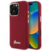 Guess Silicone Script Metal Logo iPhone 16 Pro Case - Pink - Cell phone cases and covers<<<HurtelXML