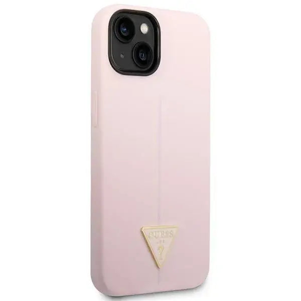 Guess Silicone Triangle Case for iPhone 14 6.1’’ - Purple - Cell phone cases and covers<<<HurtelXML