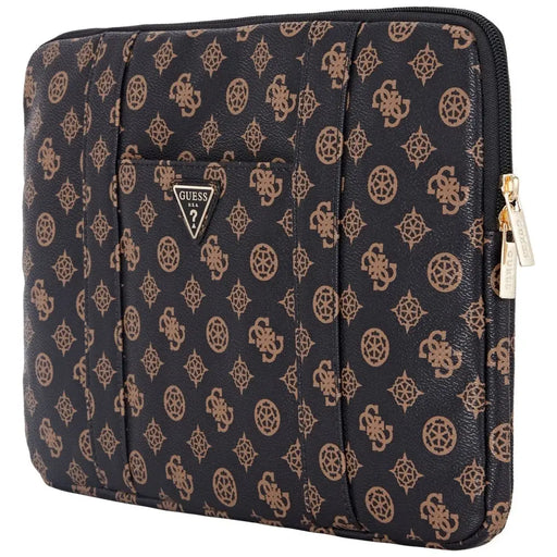 Guess Sleeve Peony Pocket Triangle 14’’ Laptop Bag - Black - Laptop bags<<<HurtelXML