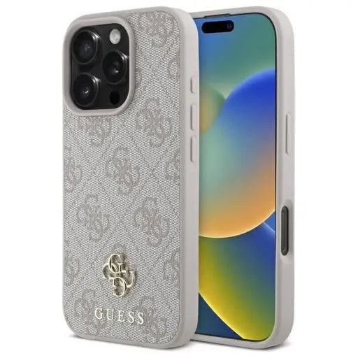 Guess Small Classic MagSafe case for iPhone 16 Pro - pink - Cell phone cases and covers<<<HurtelXML