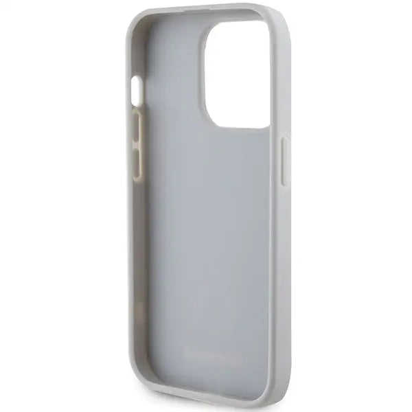 Guess Strass Metal Logo case for iPhone 15 Pro - silver - Cell phone cases and covers<<<HurtelXML