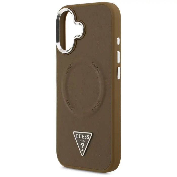 Guess Triangle Logo MagSafe case for iPhone 17 - brown - Cell phone cases and covers<<<HurtelXML