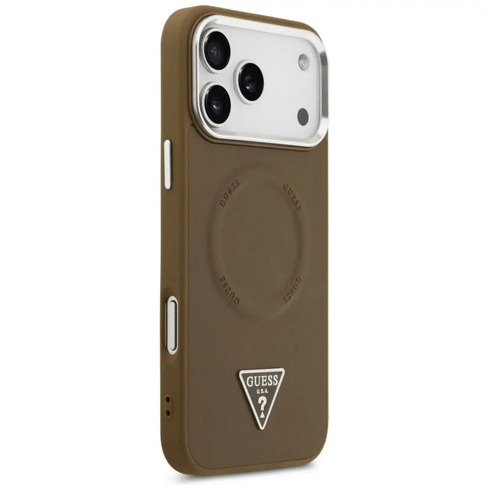 Guess Triangle Logo MagSafe case for iPhone 17 Pro Max - brown - Cell phone cases and covers<<<HurtelXML