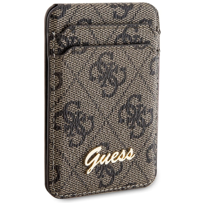 Guess Wallet Card Slot Stand GUWMSHG4SHW case - brown MagSafe 4G Classic Logo - Cell phone cases and covers<<<HurtelXML