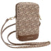 Guess Zip GCube Bottom Stripe phone bag - brown - Others<<<HurtelXML