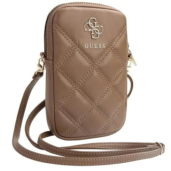 Guess Zip Quilted 4G bag - brown - Laptop bags<<<HurtelXML
