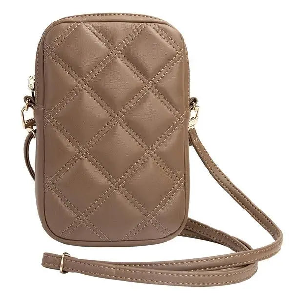 Guess Zip Quilted 4G bag - brown - Laptop bags<<<HurtelXML