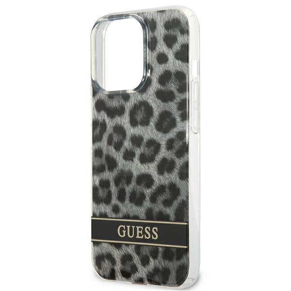 Guess GUHCP13LHSLEOK iPhone 13 Pro / 13 6.1&quot; grey/grey hardcase Leopard