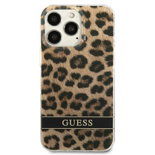 Guess GUHCP13LHSLEOW iPhone 13 Pro / 13 6.1&quot; brown/brown hardcase Leopard
