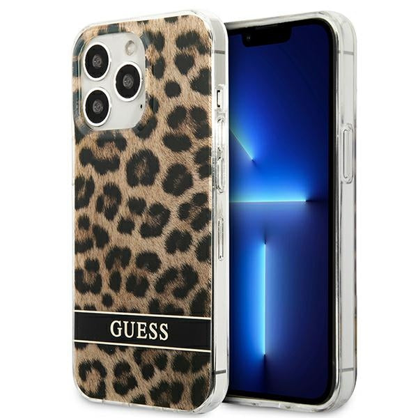 Guess GUHCP13LHSLEOW iPhone 13 Pro / 13 6.1&quot; brown/brown hardcase Leopard