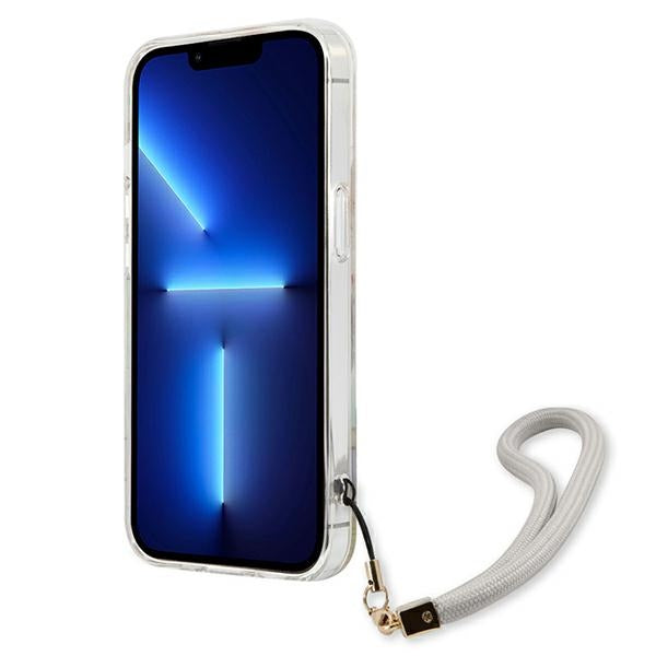 Guess GUHCP13SHFLSU iPhone 13 mini 5.4&quot; purple/purple hardcase Flower Strap