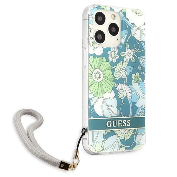 Guess GUHCP13XHFLSN iPhone 13 Pro Max 6.7&quot; green/green hardcase Flower Strap