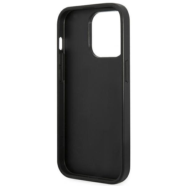 Guess GUHCP14XG4GLGR iPhone 14 Pro Max 6.7" grey/grey hard case 4G Stripe Collection