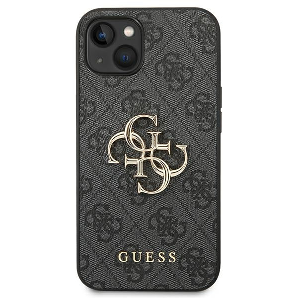 Guess 4G Big Metal Logo iPhone 14 Case - Gray