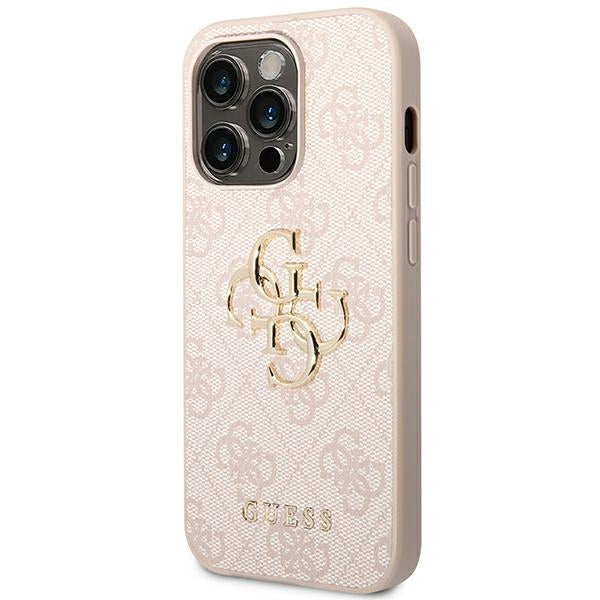 Guess GUHCP14L4GMGPI iPhone 14 Pro 6.1" pink/pink hardcase 4G Big Metal Logo