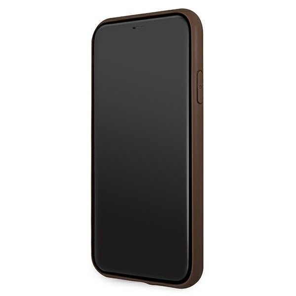 Guess 4G Big Metal Logo Case for iPhone 11 / Xr - Brown