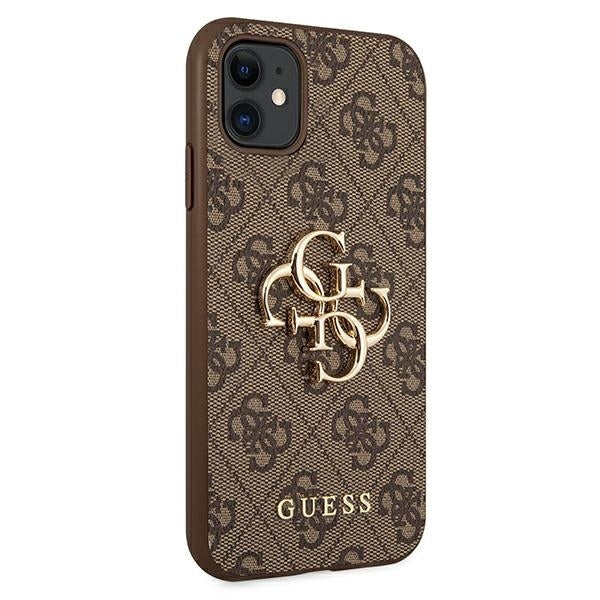 Guess 4G Big Metal Logo Case for iPhone 11 / Xr - Brown