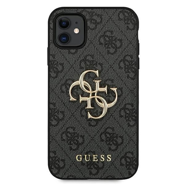 Guess case for iPhone 11 / XR 4G Big Metal Logo series - gray