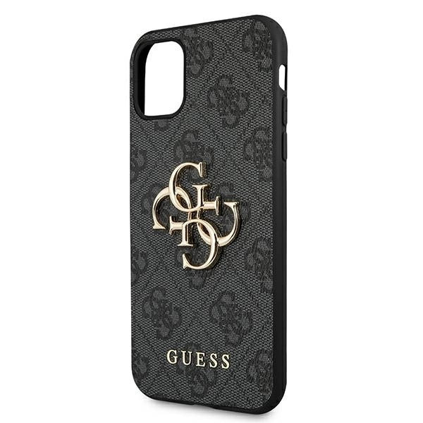 Guess case for iPhone 11 / XR 4G Big Metal Logo series - gray