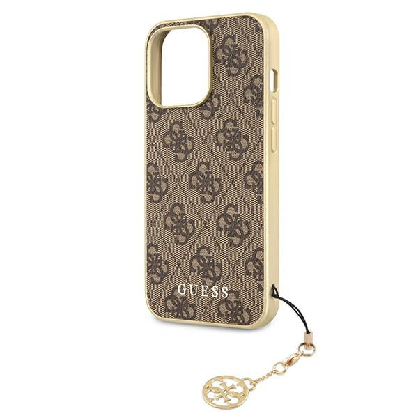 Guess GUHCP13LGF4GBR iPhone 13 Pro / 13 6.1 "brown / brown hardcase 4G Charms Collection